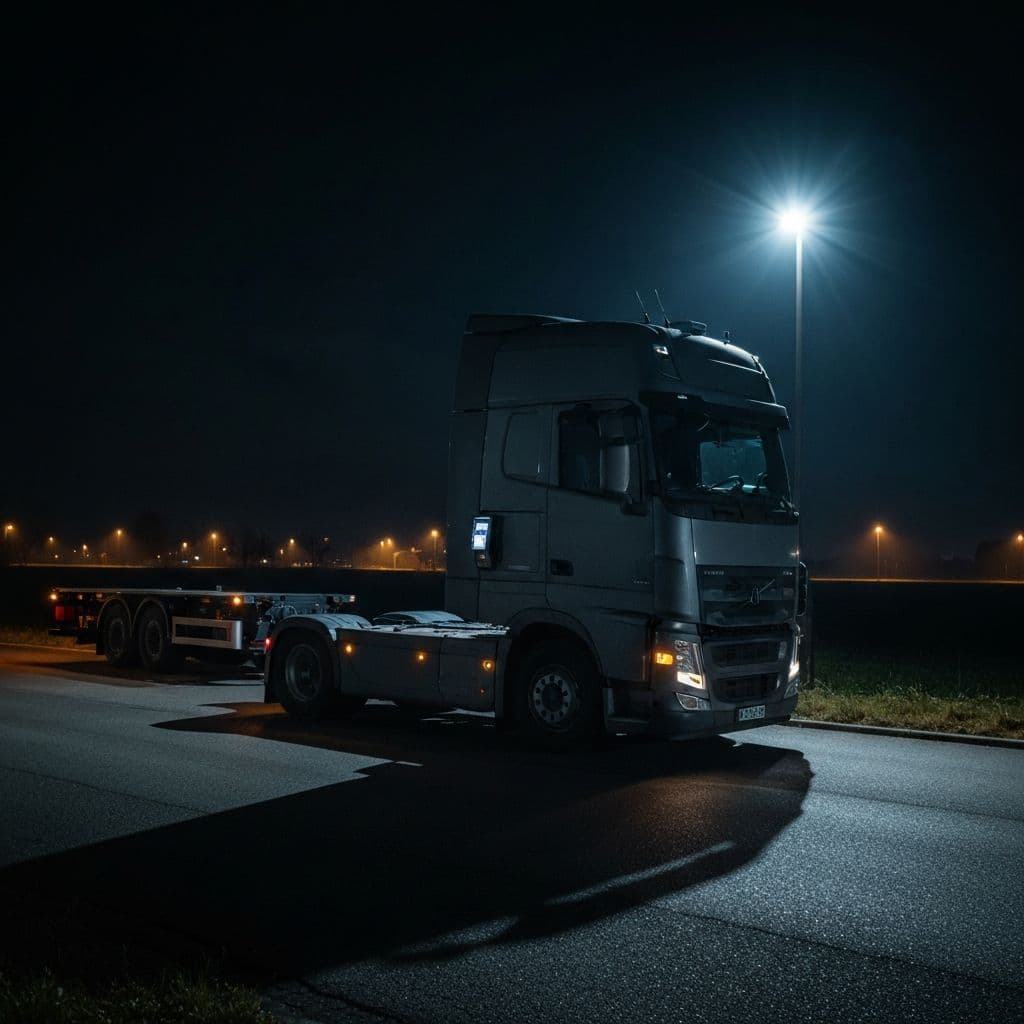 Camion repostando con tarjeta profesional de carburante